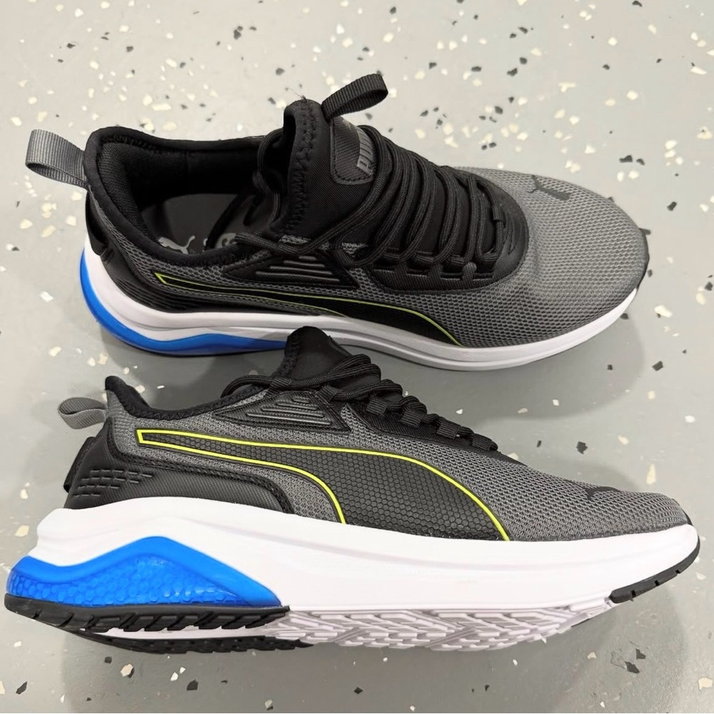Puma Gray and Black Athletic Shoes